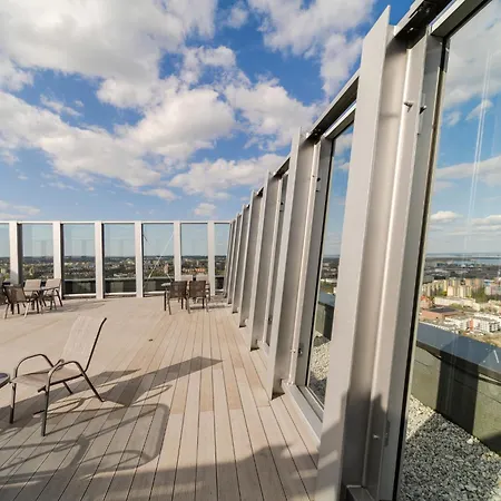 Lägenhet Ans Hanza Tower 15th Floor With View, Swimming Pool Area With Saunas, Viewing Terrace Szczecin